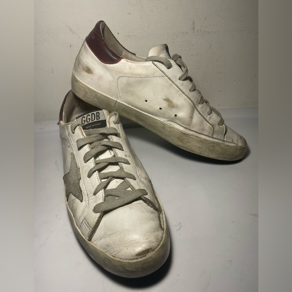 GOLDEN GOOSE súper star white Cherry sz 39 - Picture 14 of 15